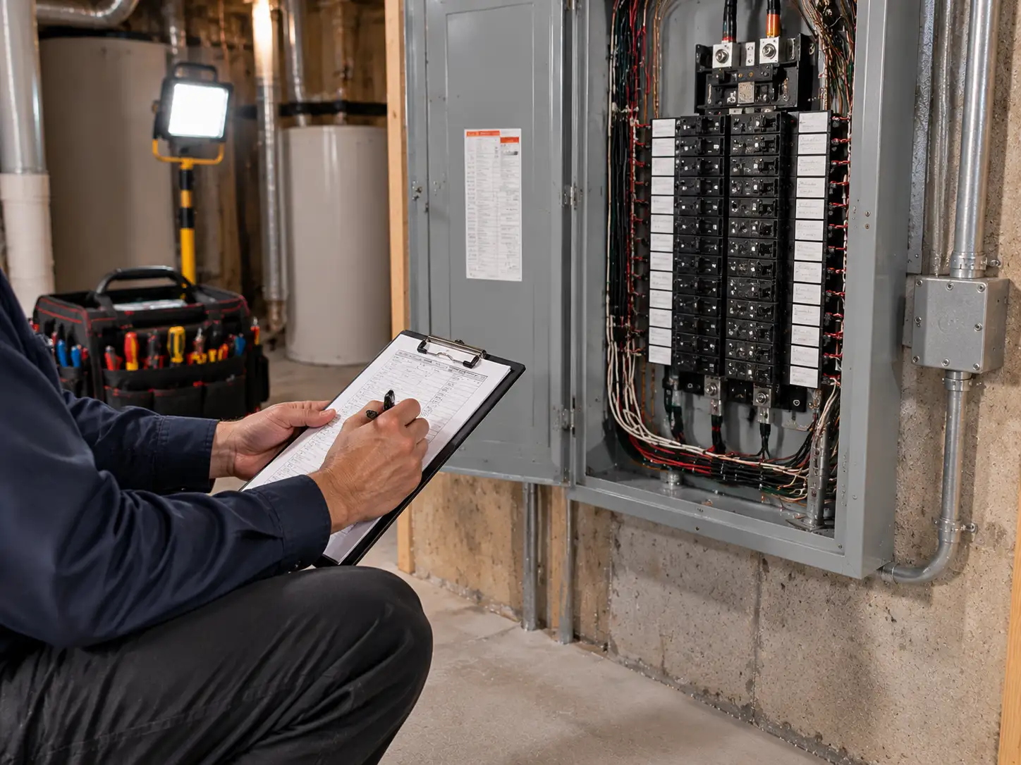 electrician completing electrical work in Niagara Falls Ontario