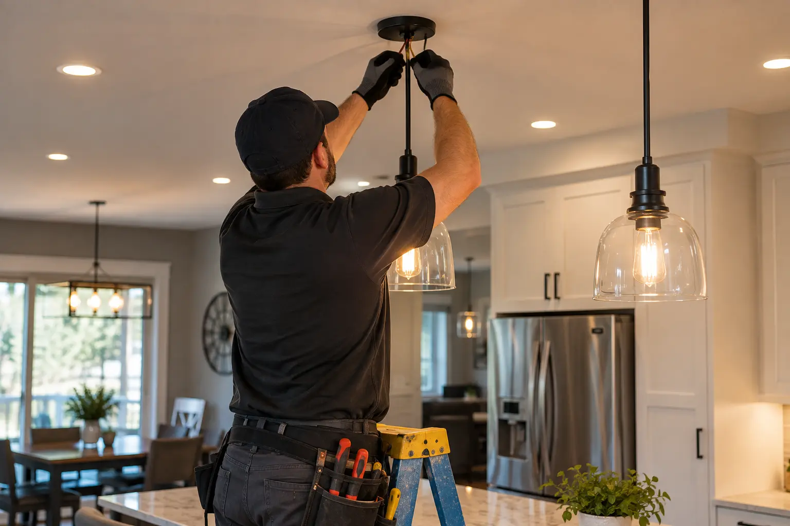 indoor lighting installation in Niagara Falls Ontario